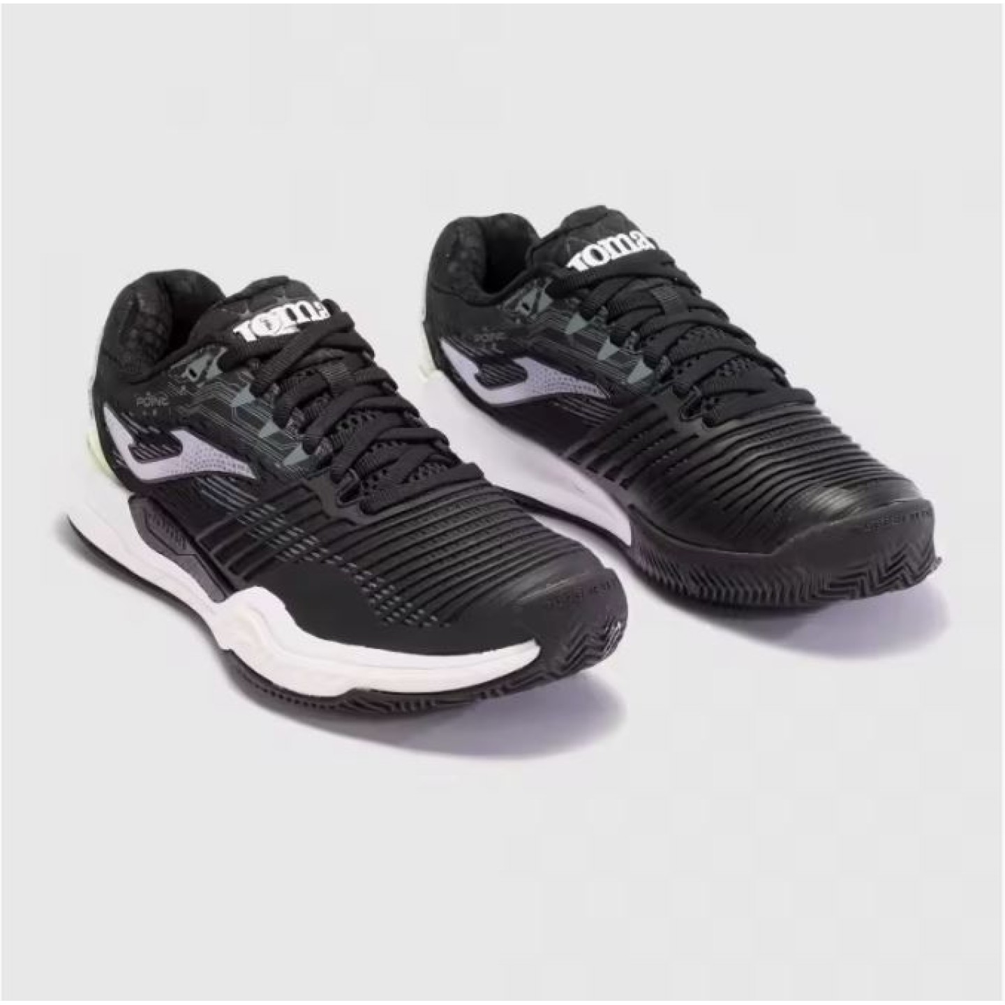 Zapatilla Pádel Mujer Joma Point 2301P Negro Rosa Alta Competición