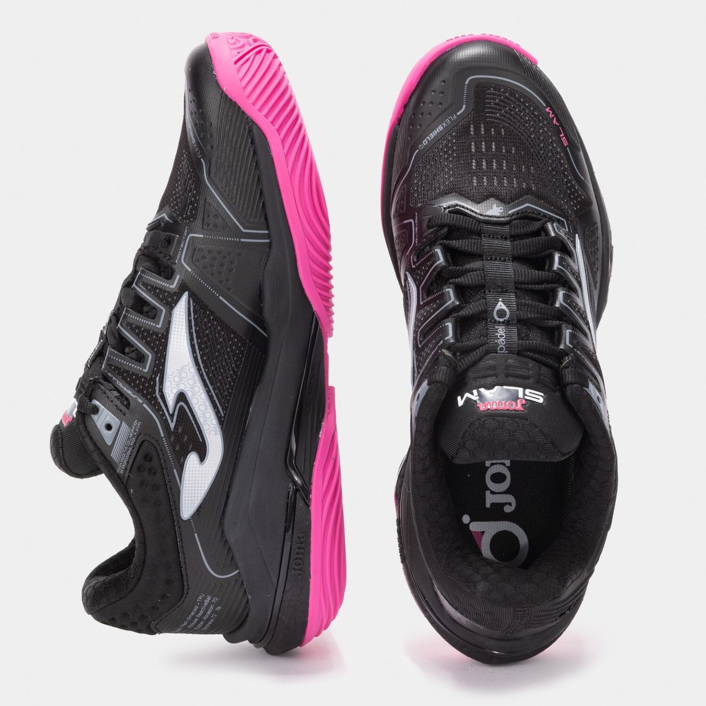 Zapatilla Pádel Mujer Joma Slam 2401 Negro Confortable