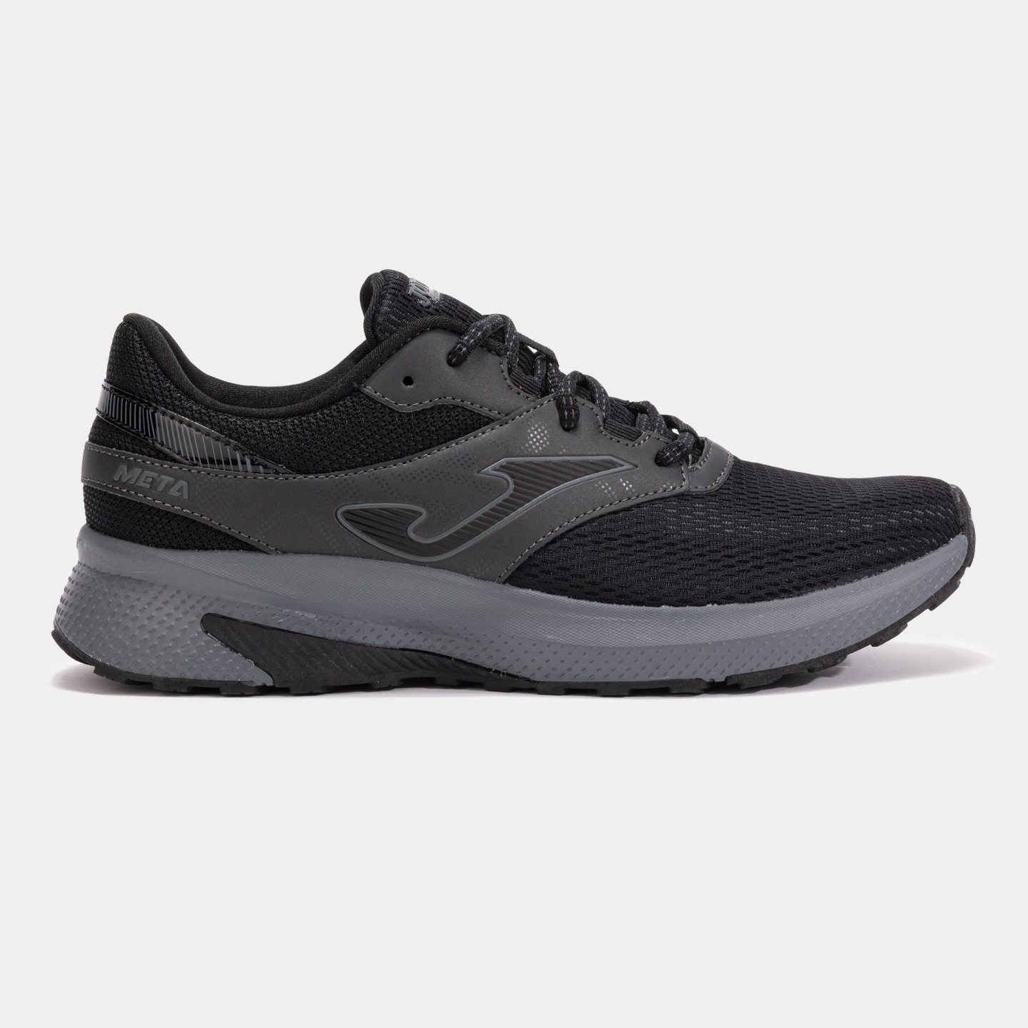 Zapatilla Running Hombre Joma Meta 2501 Negro Gris Transpirable