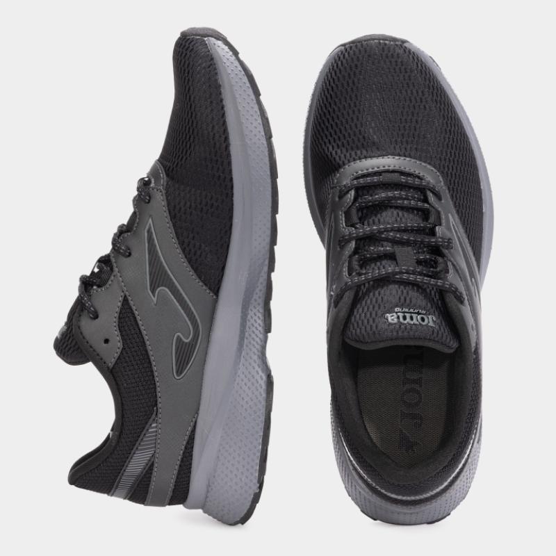 Zapatilla Running Hombre Joma Meta 2501 Negro Gris Transpirable