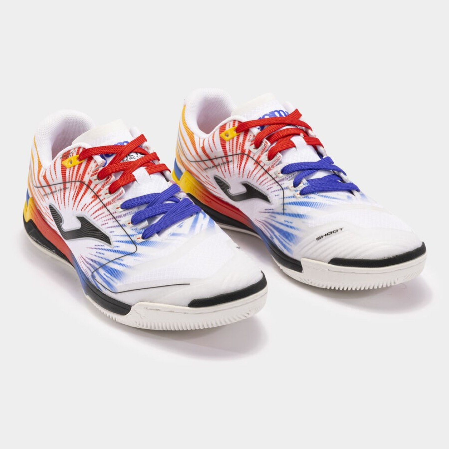 Zapatilla Fútbol Sala Adulto Joma Invicto 2476 Blanco Rojo Resistente