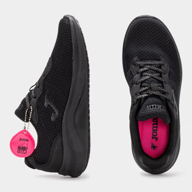 Zapatilla Casual Mujer Joma N-100 2521 Negro Ligera Y Flexible