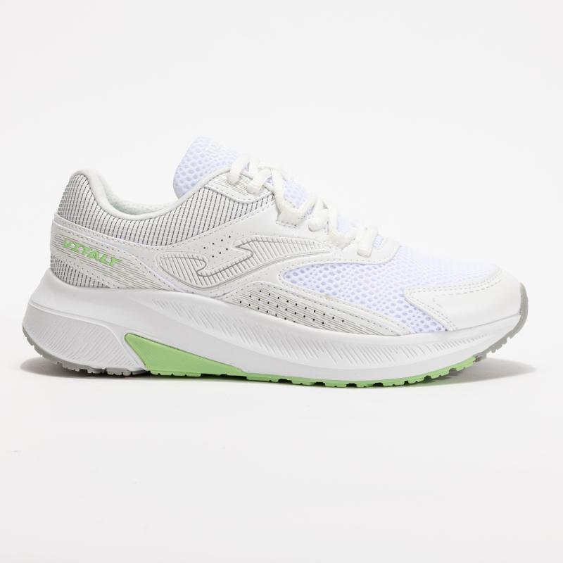Zapatilla Running Mujer Joma Vitaly 2502 Blanco Verde Claro Confortable
