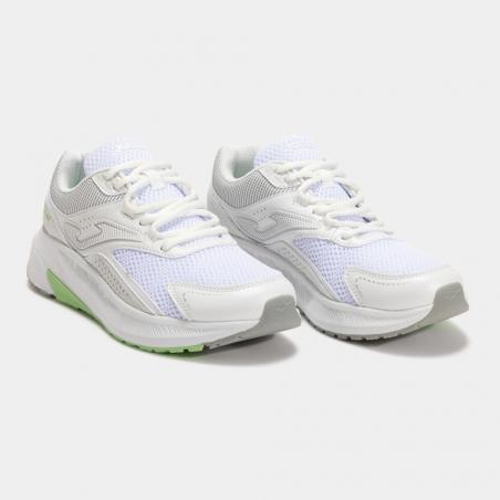 Zapatilla Running Mujer Joma Vitaly 2502 Blanco Verde Claro Confortable