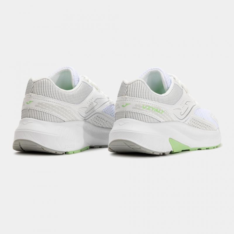Zapatilla Running Mujer Joma Vitaly 2502 Blanco Verde Claro Confortable
