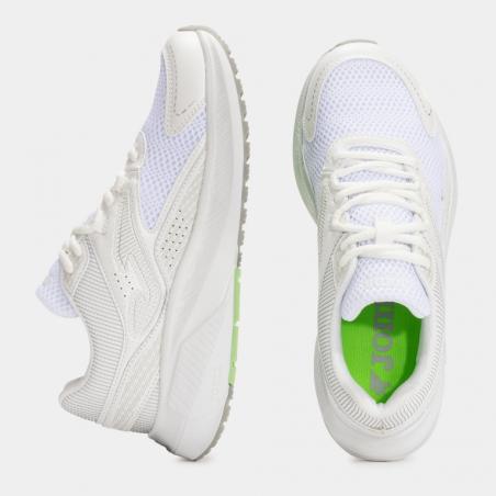 Zapatilla Running Mujer Joma Vitaly 2502 Blanco Verde Claro Confortable