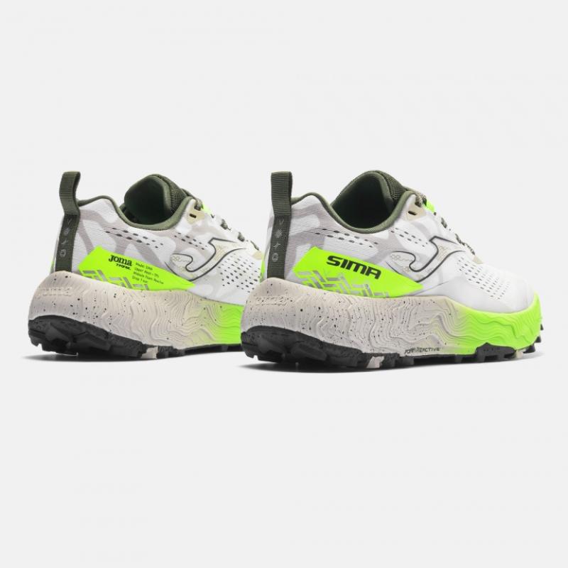 Zapatilla Trail Hombre Sima 2602 Blanco Transpirable