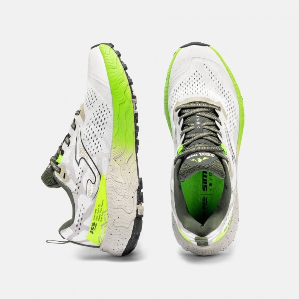 Zapatilla Trail Hombre Sima 2602 Blanco Transpirable
