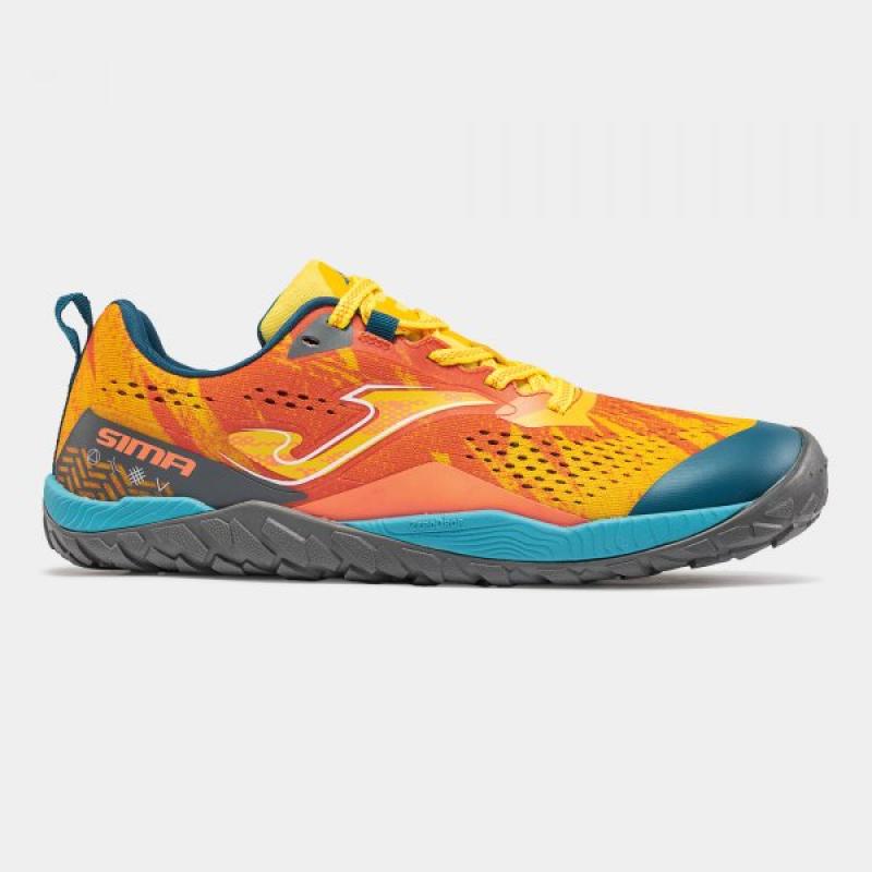 Zapatilla Barefoot Trail Hombre Joma Sima 2629 Amarillo Transpirable