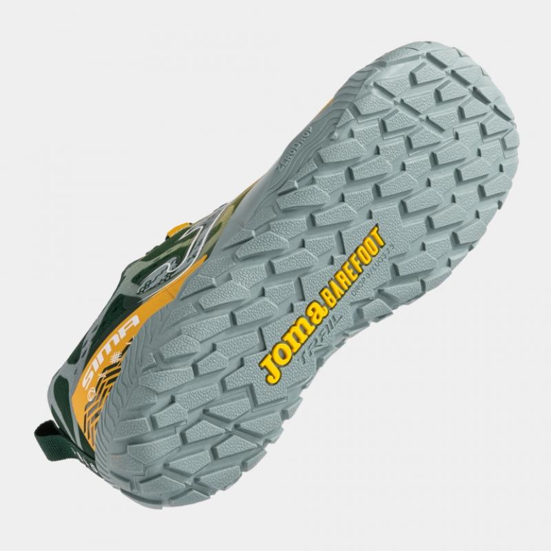 Zapatilla Barefoot Trail Niños Joma Sima 2628 Naranja Transpirable