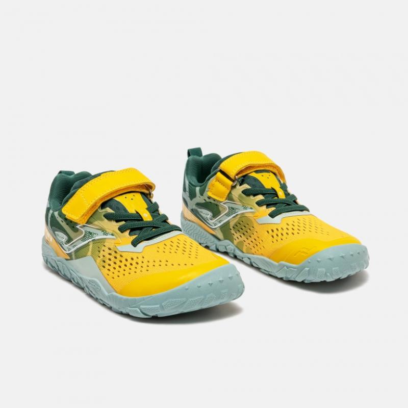 Zapatilla Barefoot Trail Niños Velcro Joma Sima 2628 Naranja Transpirable