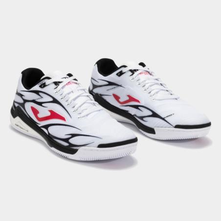 Zapatilla Fútbol Sala Hombre Joma Invicto 2502 Blanco Transpirable